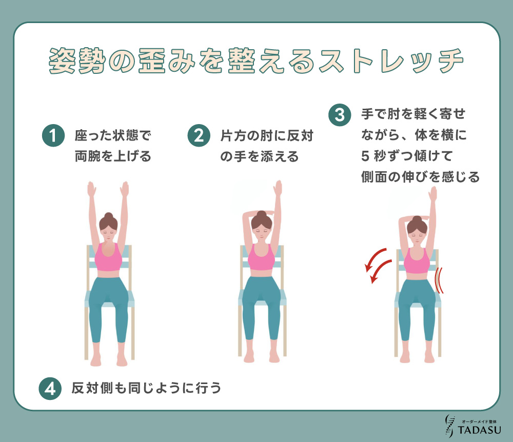 姿勢の歪みを整えるストレッチ