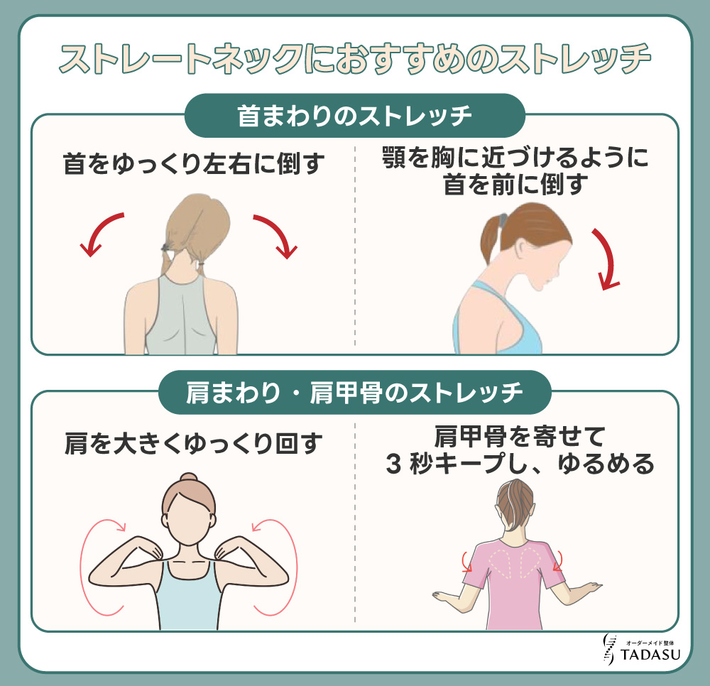 ストレートネックにおすすめのストレッチ