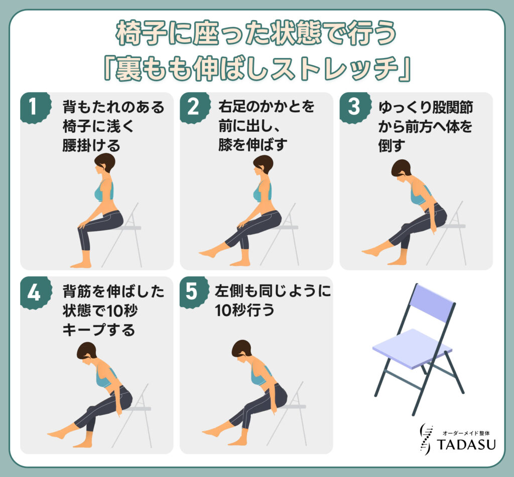 座ったままできるストレッチ