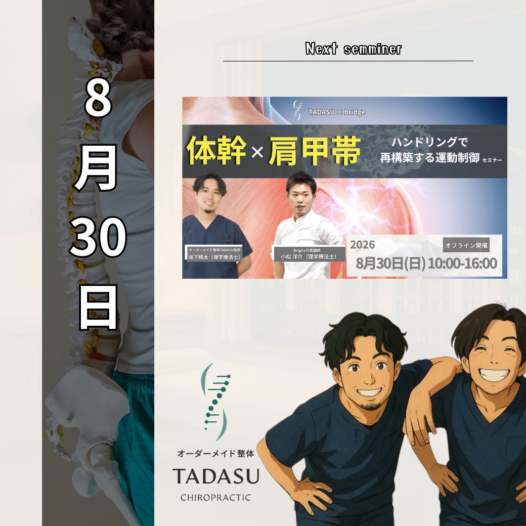 体幹×肩甲帯についてのセミナー